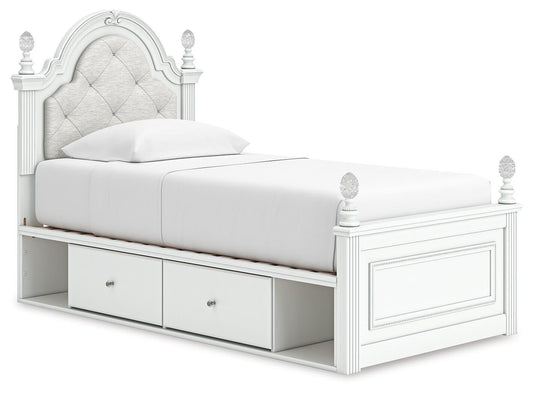 Kozlani Twin Upholstered Panel Storage Bed