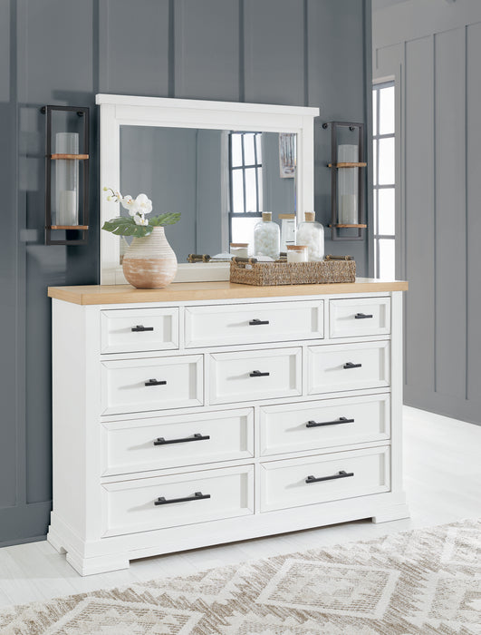 B844 Dresser, Mirror, Queen Bed + NIGHT STAND