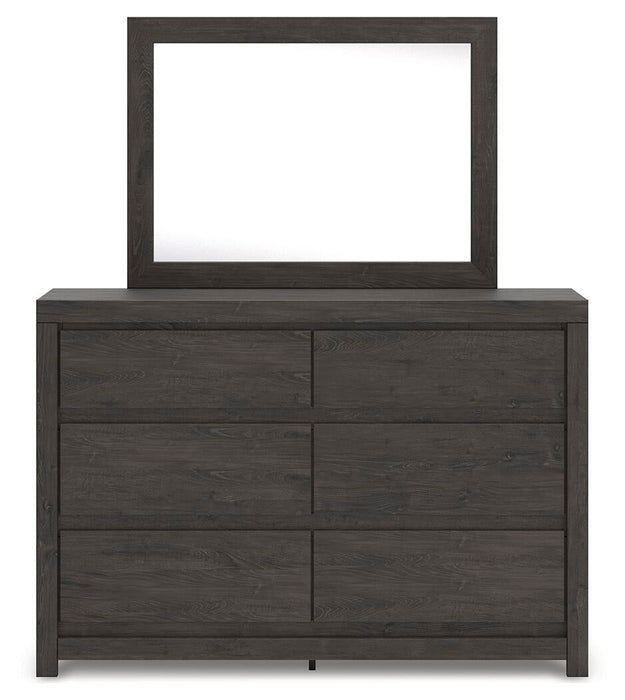 Fraluna Queen Panel Storage Bed, Dresser, Mirror and Nightstand