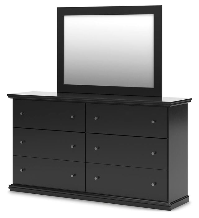 Maribel Twin Panel Bed, Dresser, Mirror, Chest and Nightstand