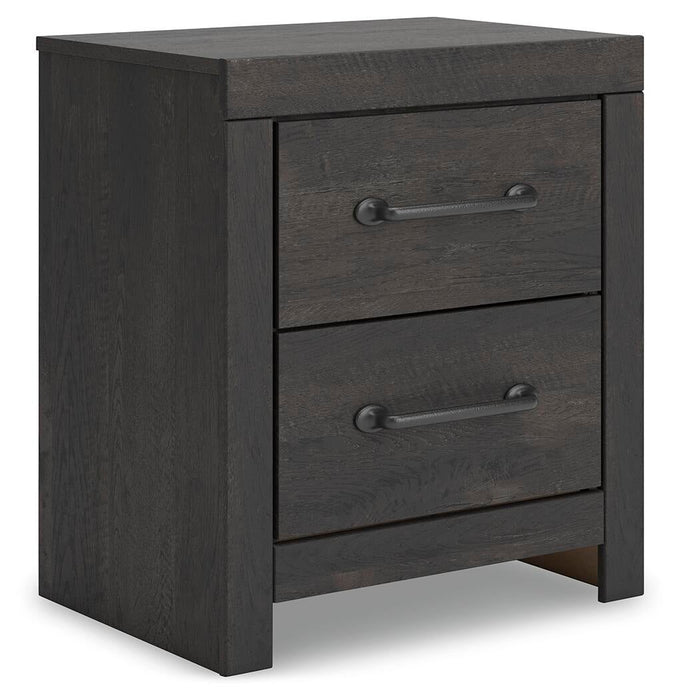 Hollivern Full Panel Bed with Storage, Dresser, Mirror and Nightstand