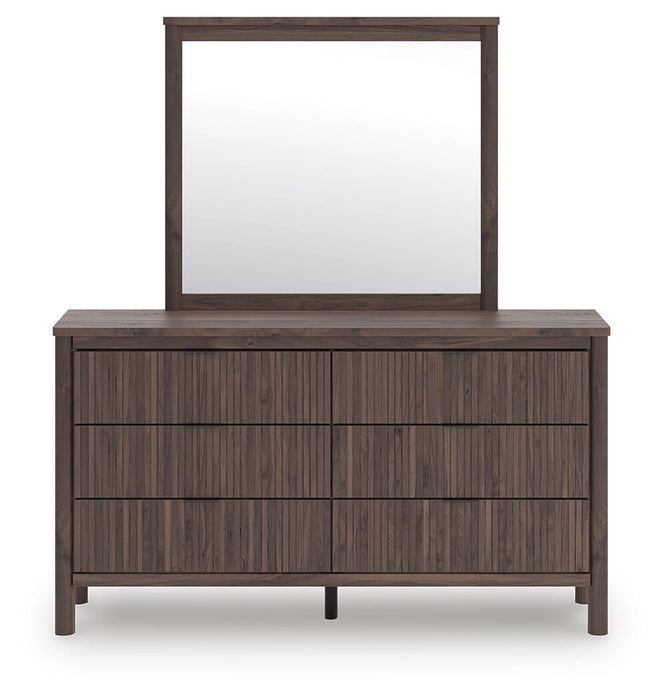 Pamytta Twin Panel Platform Bed, Dresser, Mirror, Chest and Nightstand