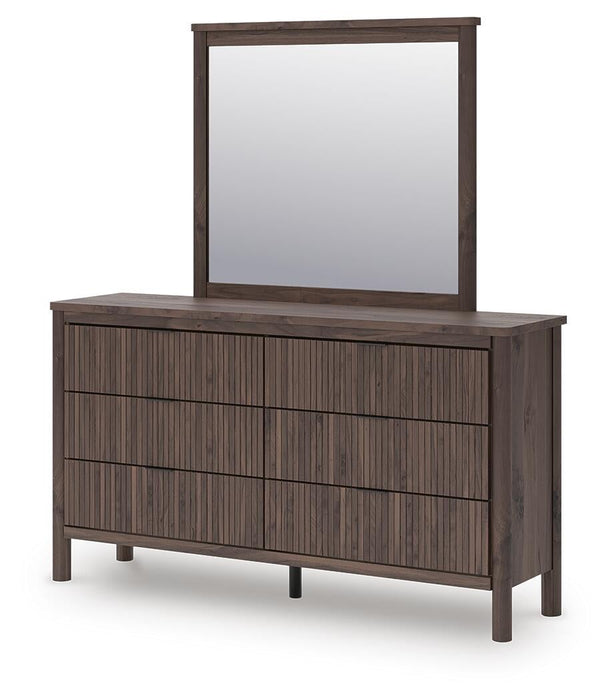Pamytta King Panel Platform Bed, Dresser, Mirror, Chest and Nightstand