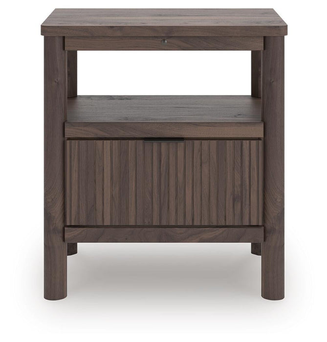 Pamytta Full Panel Bed, Dresser, Mirror, Chest and Nightstand