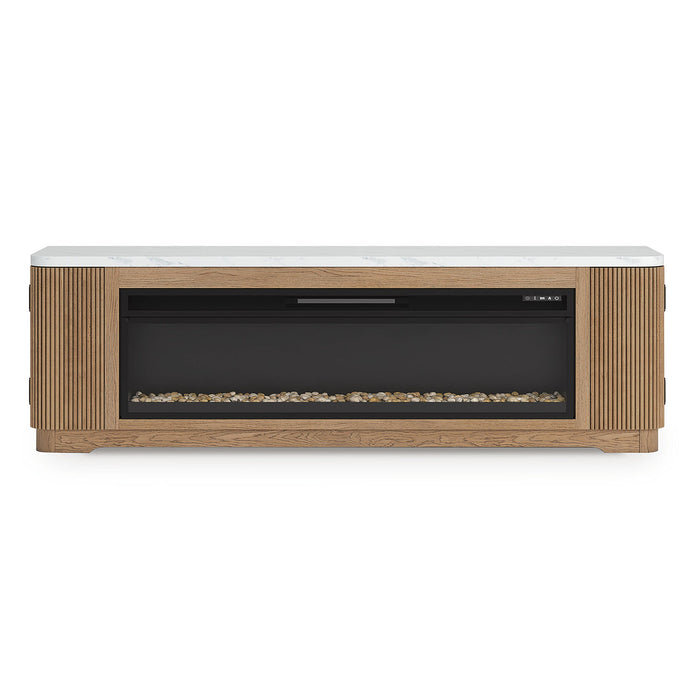 Camdill 80" TV Stand with Electric Fireplace