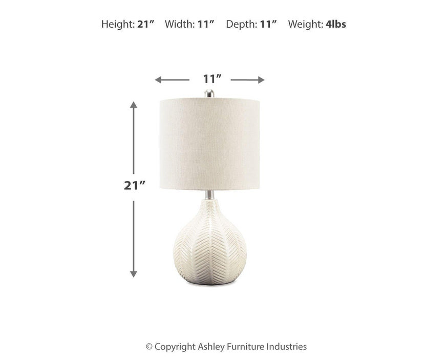 Rainermen Ceramic Table Lamp (1/CN)